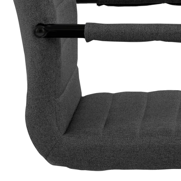 Set di 2 sedie da pranzo in tessuto Gundrun Plus Grigio (4)