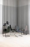 Set di 2 sedie da pranzo in tessuto Gundrun Plus Grigio (2)