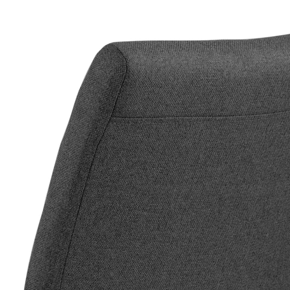 Set di 2 sedie da pranzo in tessuto Gundrun Plus Grigio (5)