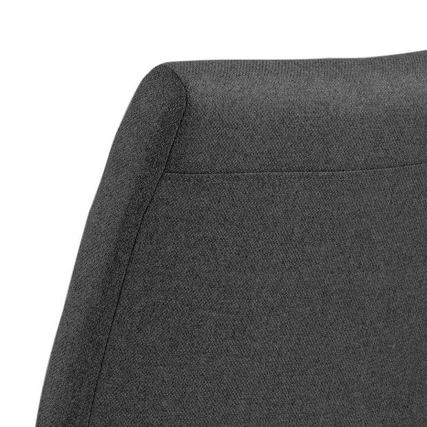 Set di 2 sedie da pranzo in tessuto Gundrun Plus Grigio (5)
