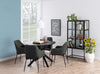 Set di 2 sedie da pranzo in tessuto June Grigio (2)