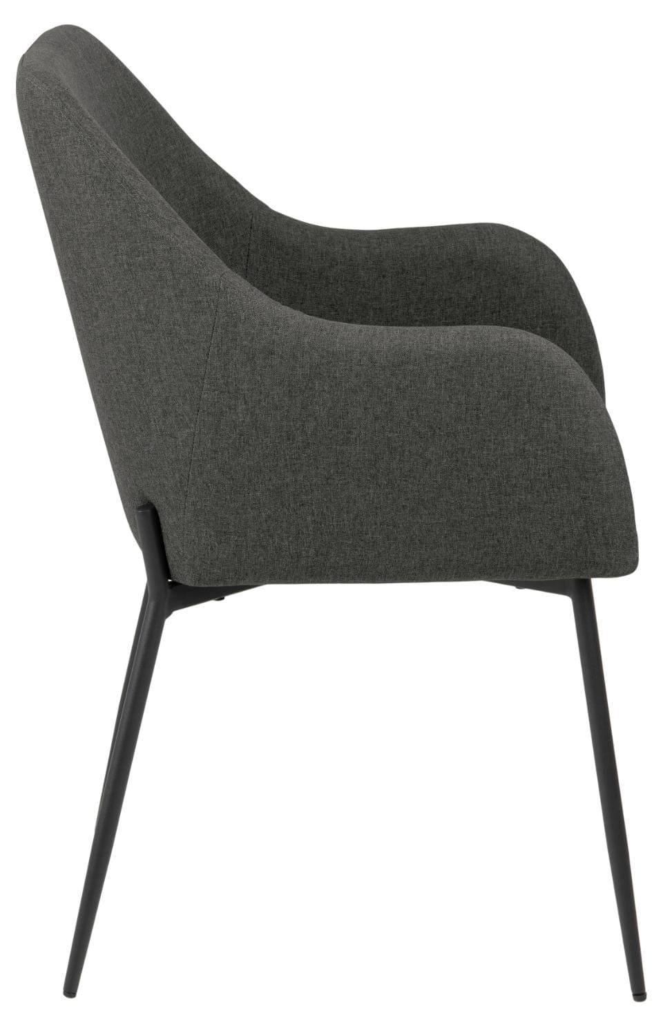 Set di 2 sedie da pranzo in tessuto June Grigio (4)