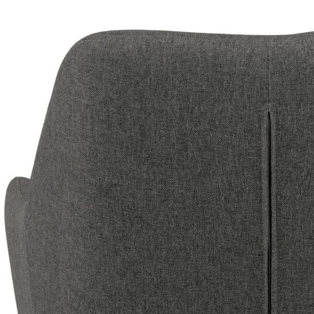 Set di 2 sedie da pranzo in tessuto June Grigio (7)