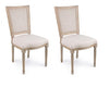 Set di 2 sedie da pranzo in tessuto Liliane Beige