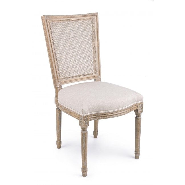 Set di 2 sedie da pranzo in tessuto Liliane Beige (1)