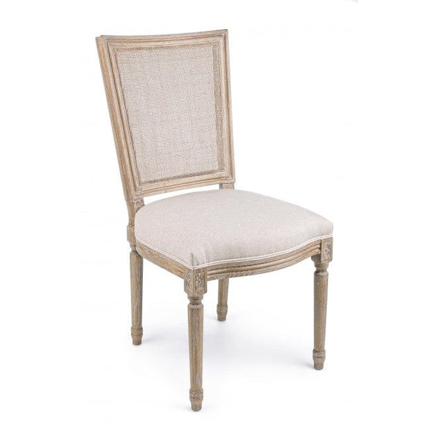 Set di 2 sedie da pranzo in tessuto Liliane Beige (1)