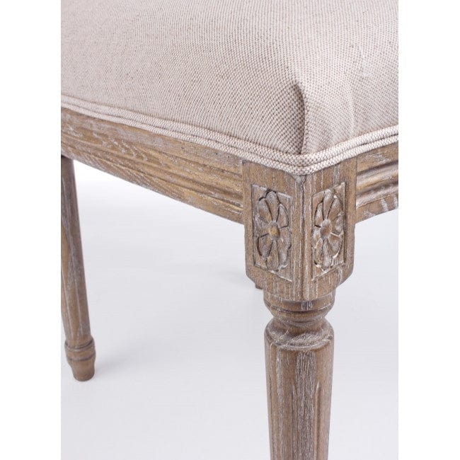 Set di 2 sedie da pranzo in tessuto Liliane Beige (6)