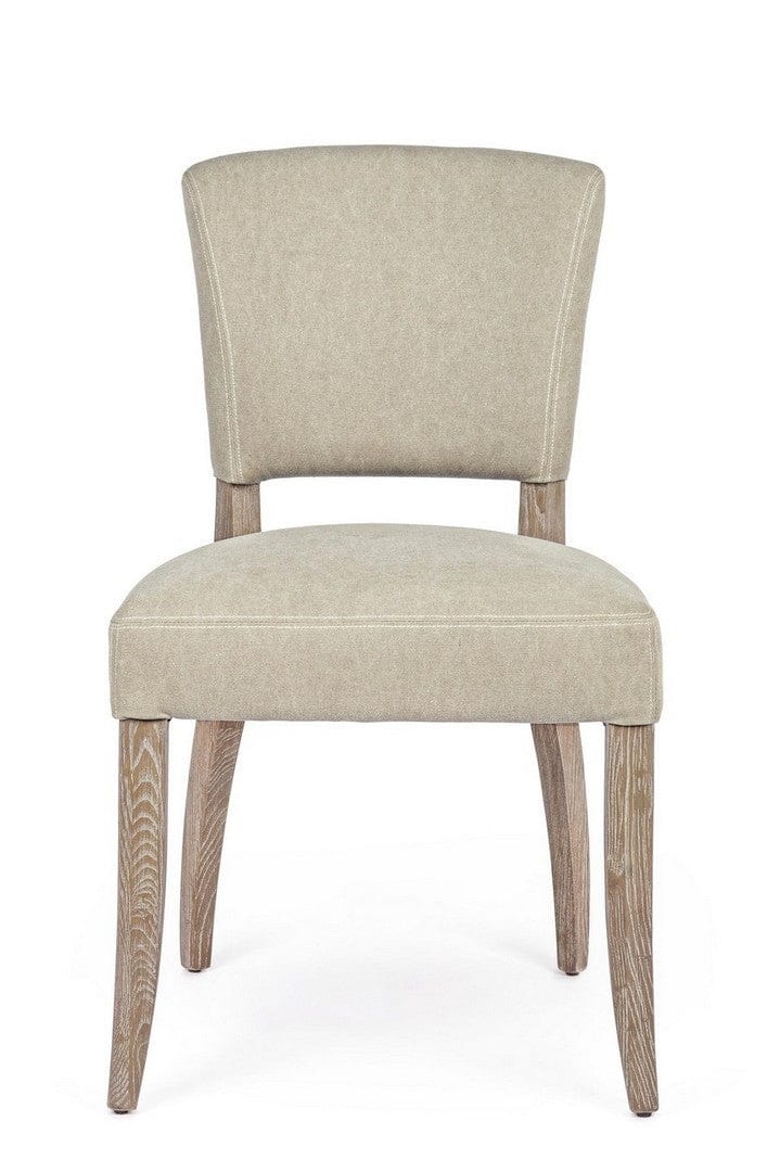 Set di 2 sedie da pranzo in tessuto Maratriz Beige (3)