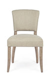 Set di 2 sedie da pranzo in tessuto Maratriz Beige (3)