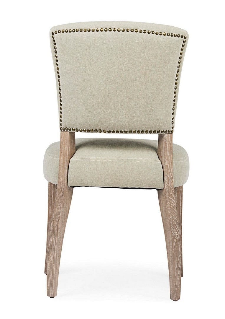 Set di 2 sedie da pranzo in tessuto Maratriz Beige (4)