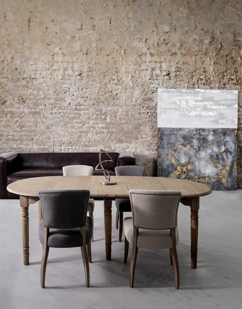 Set di 2 sedie da pranzo in tessuto Maratriz Grigio (1)