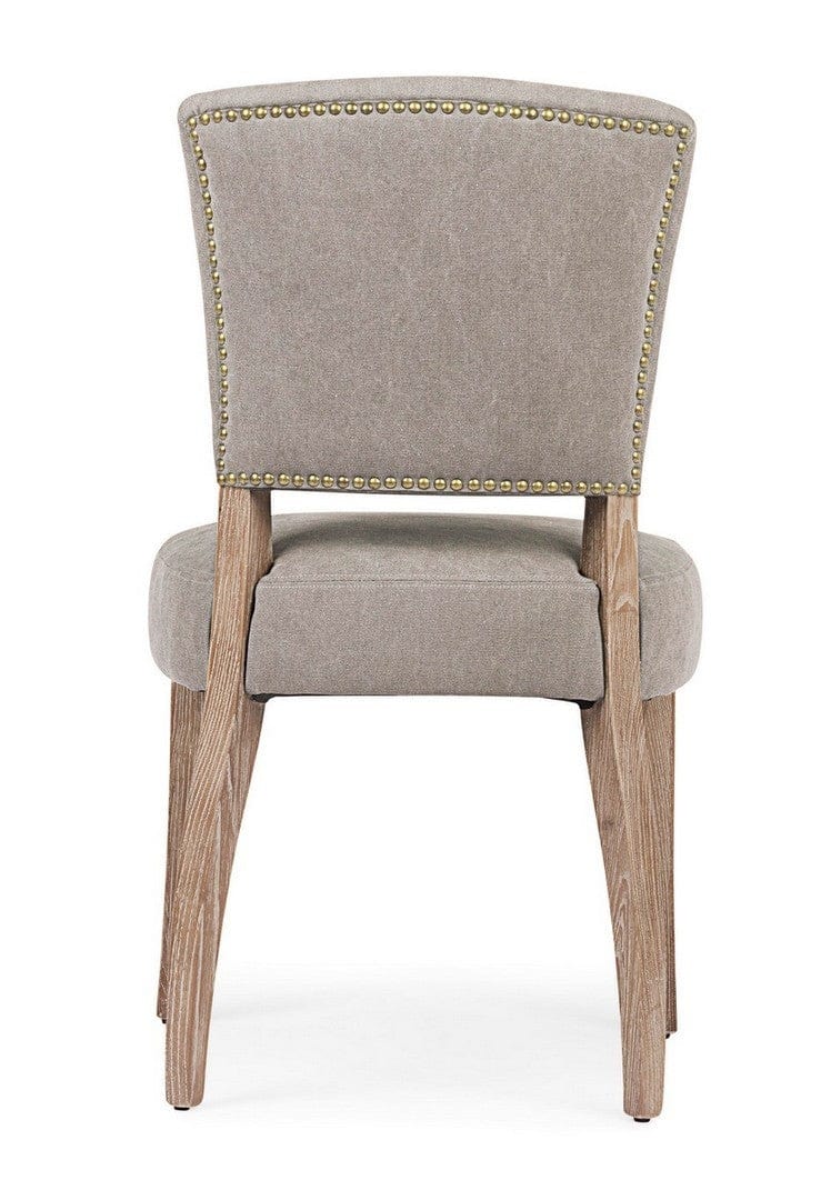 Set di 2 sedie da pranzo in tessuto Maratriz Grigio (4)