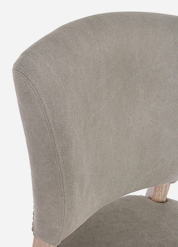 Set di 2 sedie da pranzo in tessuto Maratriz Grigio (6)