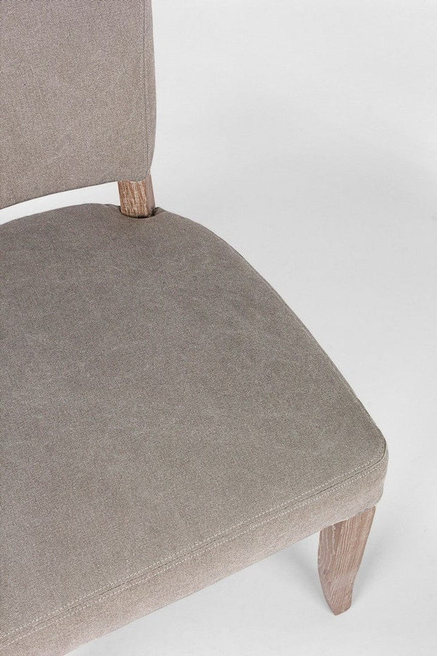 Set di 2 sedie da pranzo in tessuto Maratriz Grigio (7)