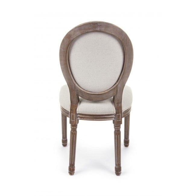 Set di 2 sedie da pranzo in tessuto Mathilde Avorio (6)