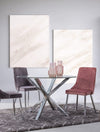 Set di 2 sedie da pranzo in velluto Corinna Grigio (1)