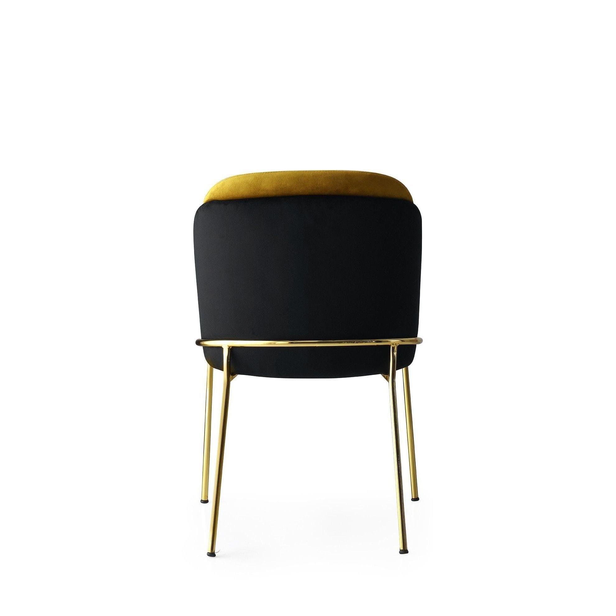 Set di 2 sedie da pranzo in velluto Dore 102 Nero (6)