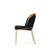 Set di 2 sedie da pranzo in velluto Dore 102 Nero (7)