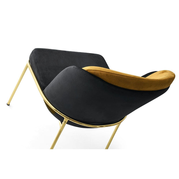 Set di 2 sedie da pranzo in velluto Dore 102 Nero (8)