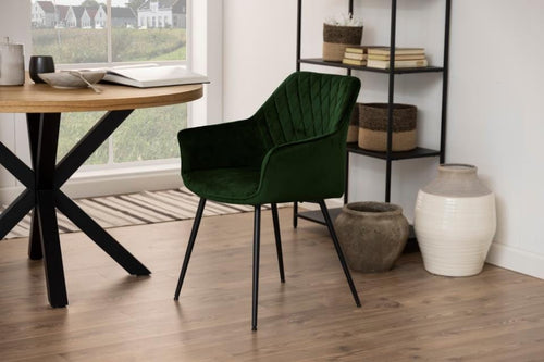 Set di 2 sedie da pranzo in velluto Felina Verde (1)