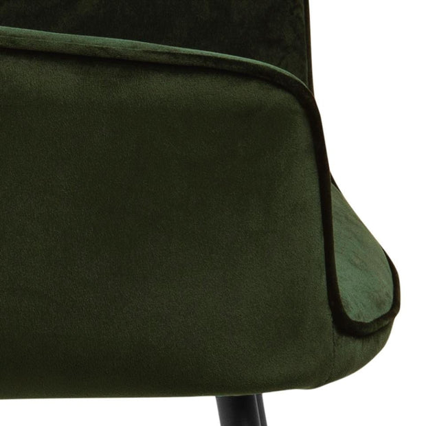 Set di 2 sedie da pranzo in velluto Felina Verde (8)