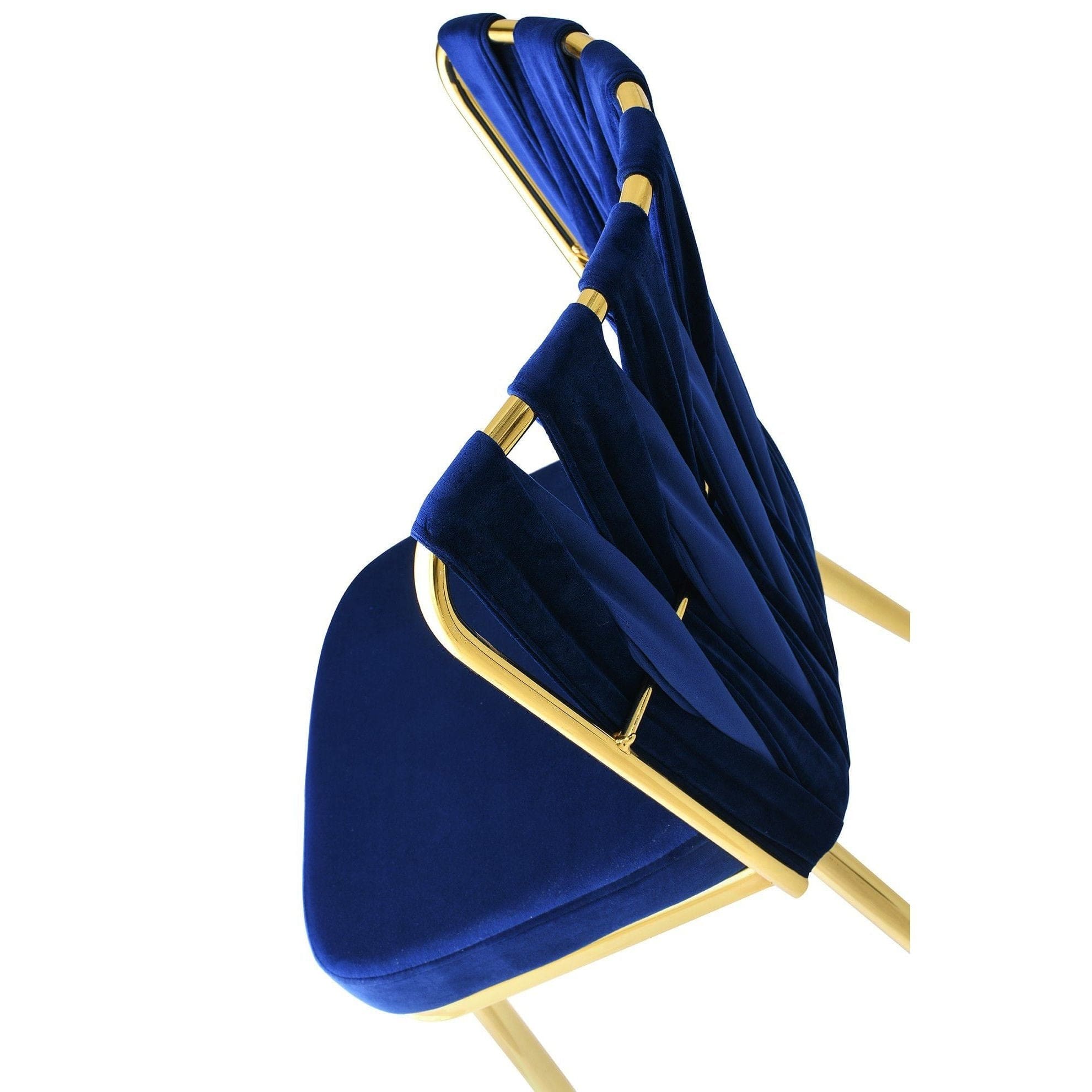 Set di 2 sedie da pranzo in velluto Kusa 142 Blu (7)