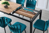 Set di 2 sedie da pranzo in velluto Kusa 158 Blu (4)
