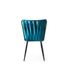 Set di 2 sedie da pranzo in velluto Kusa 158 Blu (7)