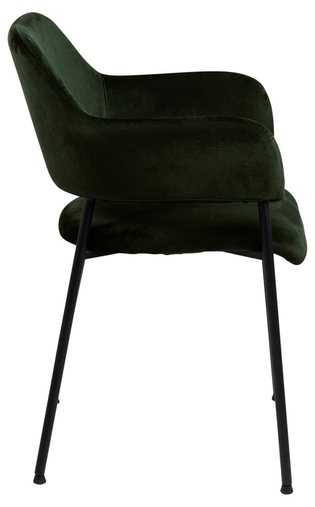 Set di 2 sedie da pranzo in velluto Limana Verde (3)