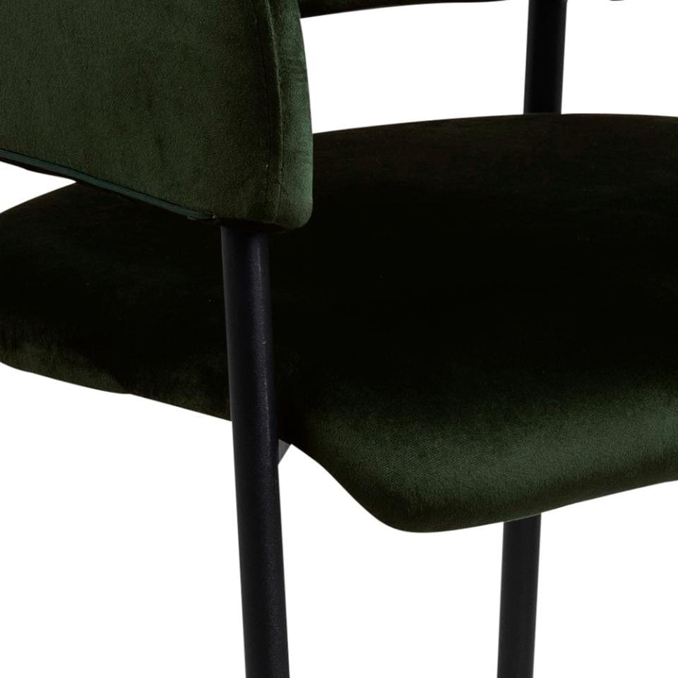 Set di 2 sedie da pranzo in velluto Limana Verde (4)