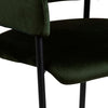 Set di 2 sedie da pranzo in velluto Limana Verde (4)