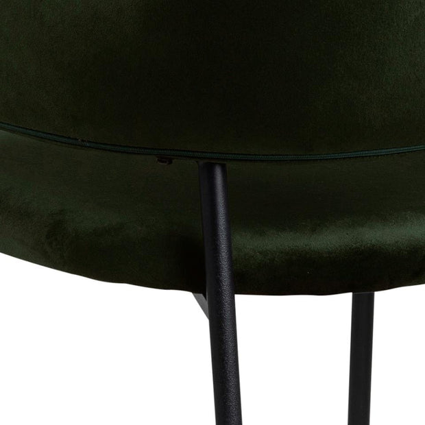 Set di 2 sedie da pranzo in velluto Limana Verde (5)