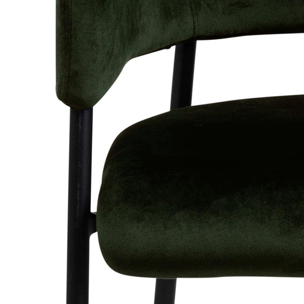 Set di 2 sedie da pranzo in velluto Limana Verde (7)