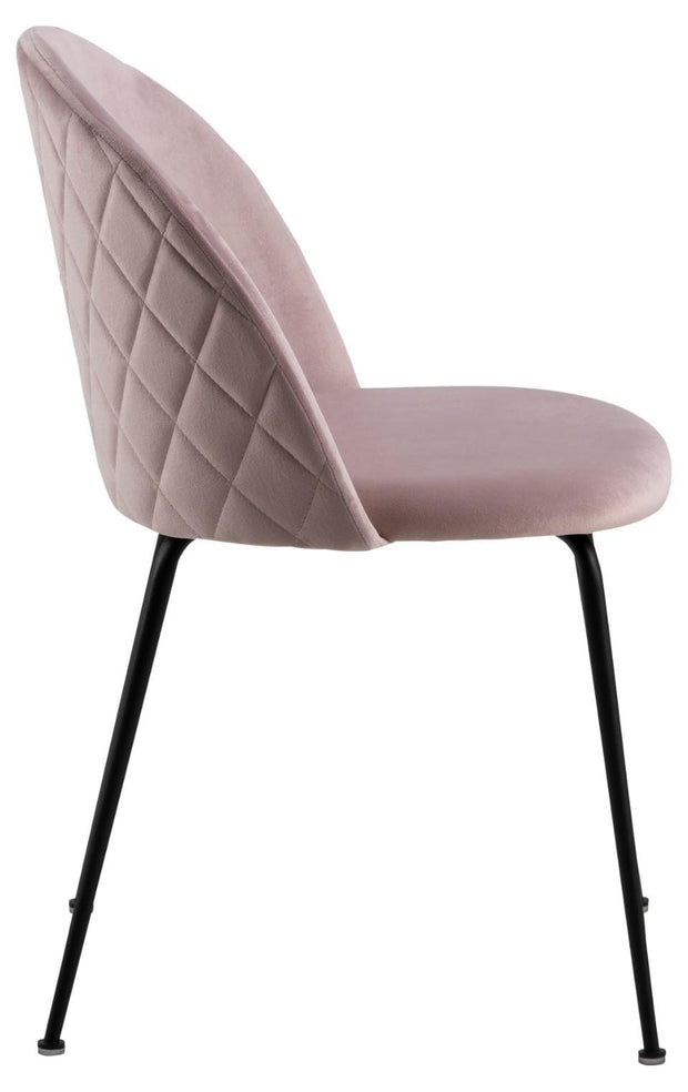 Set di 2 sedie da pranzo in velluto Louise Rosa (5)