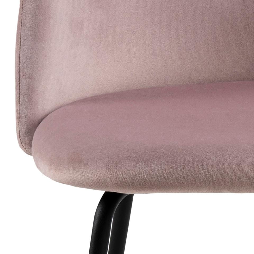 Set di 2 sedie da pranzo in velluto Louise Rosa (6)