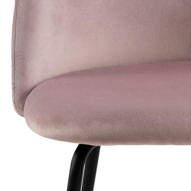 Set di 2 sedie da pranzo in velluto Louise Rosa (6)