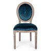 Set di 2 sedie da pranzo in velluto Mathilde Blu (3)