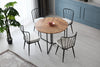 Set di 2 sedie da pranzo in velluto Yildiz 186 Grigio (2)