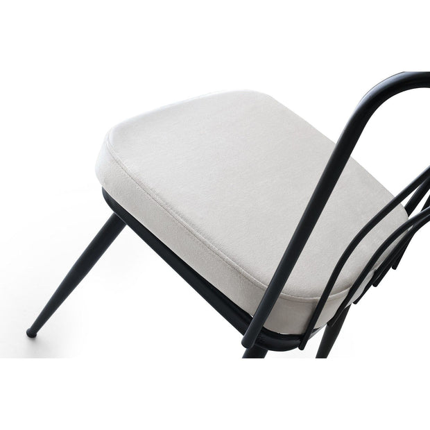 Set di 2 sedie da pranzo in velluto Yildiz 186 Grigio (6)