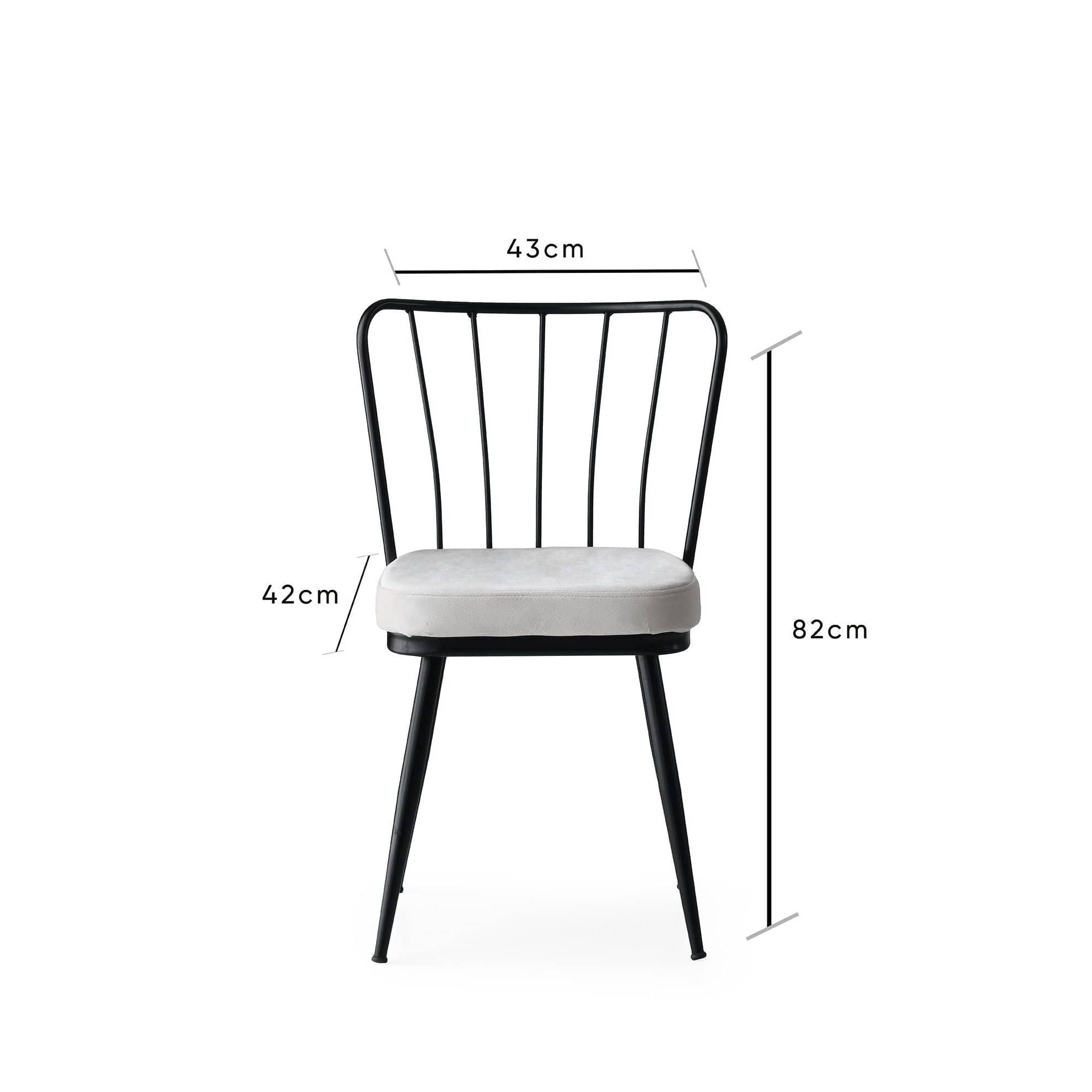 Set di 2 sedie da pranzo in velluto Yildiz 186 Grigio (7)