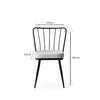 Set di 2 sedie da pranzo in velluto Yildiz 186 Grigio (7)