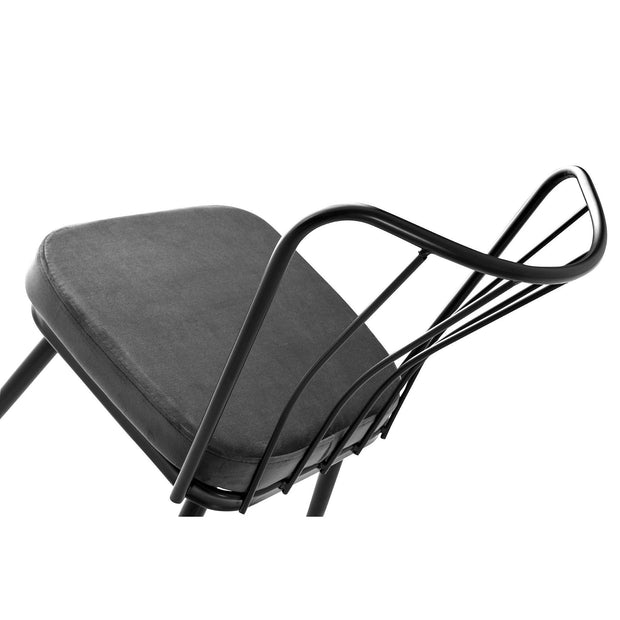 Set di 2 sedie da pranzo in velluto Yildiz 189 Grigio (5)