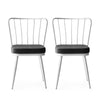 Set di 2 sedie da pranzo in velluto Yildiz 229 Grigio