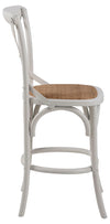Set di 2 sgabelli da bar in legno Eileen Bianco (3)