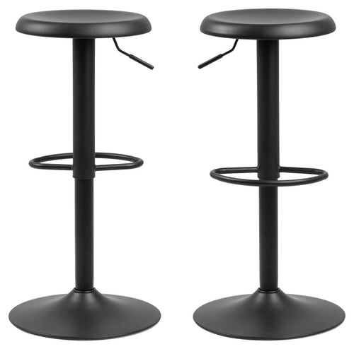 Set di 2 sgabelli da bar in metallo Finch Nero (1)