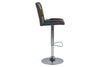 Set di 2 sgabelli da bar in tessuto Sylvia Patchwork Multicolore (4)