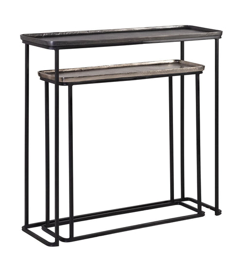 Set di 2 Tavoli Consolle Antique Ottone (1)