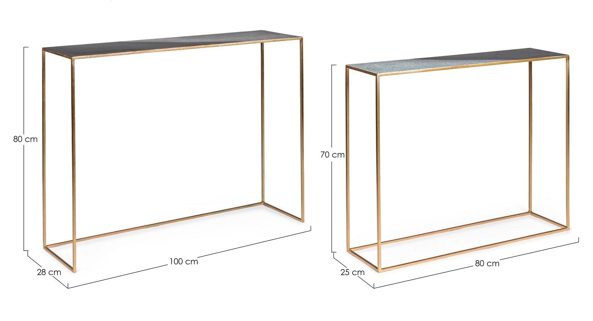 Set di 2 Tavoli Consolle Desur Multicolore (7)