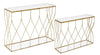 Set di 2 Tavoli Consolle Elenor Bianco (1)