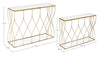 Set di 2 Tavoli Consolle Elenor Bianco (4)